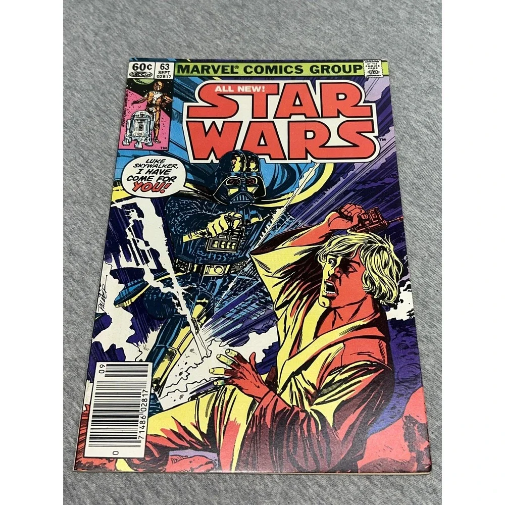 Vintage 1982 Marvel Star Wars #63 Comic Book Darth Vader Vs Luke‎ Skywalker